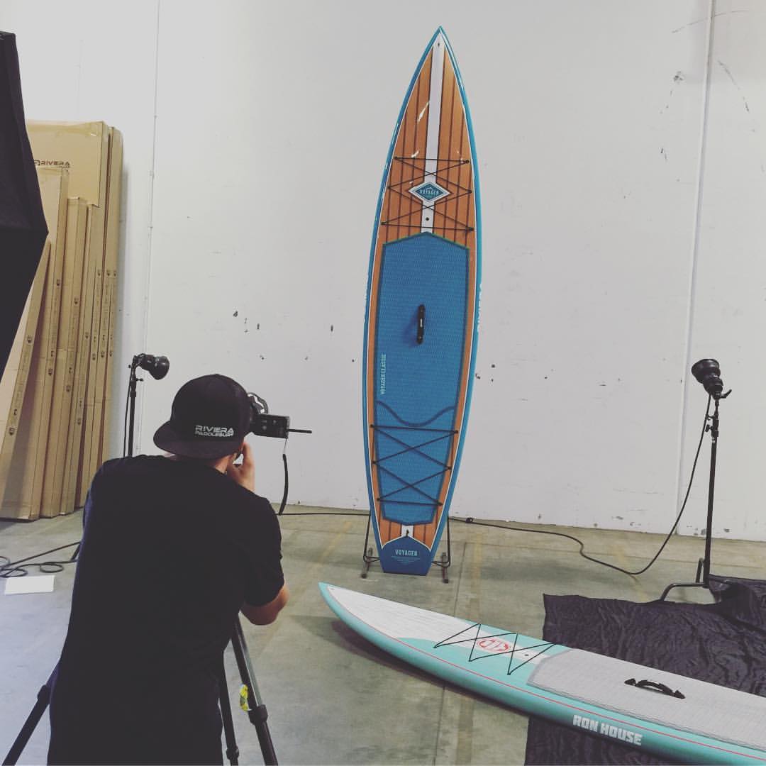 photoshoot of paddleboards